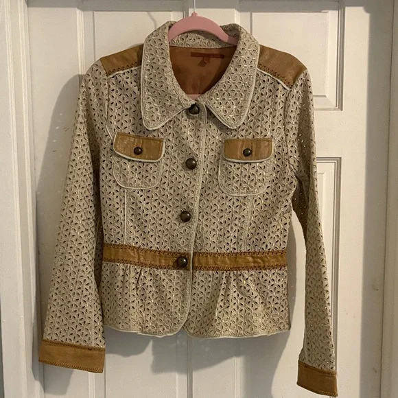 Women's Eyelet Western Rodeo Blazer by Sisters - Picture 2 of 6